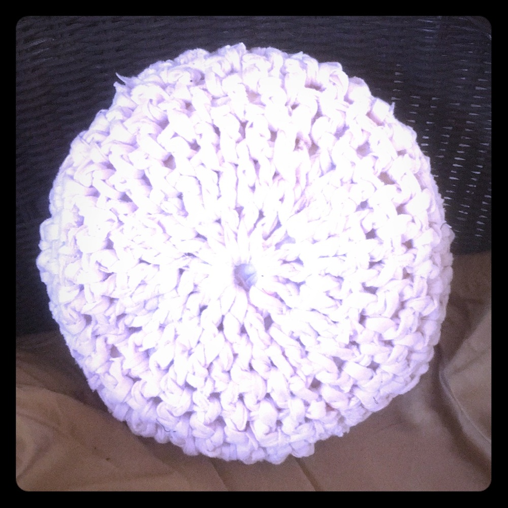 Designed by Nonna Light Pink Pouf Pillow!